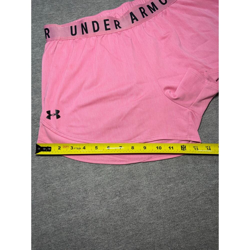 Under Armour Women’s Athletic Shorts-Large/Pink/Loose/Running/Gym/Pockets - Picture 4 of 12